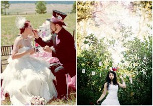 Alicja w krainie czarów - bajkowy motyw przewodni ślubu i wesela