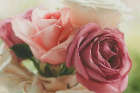 Bukiet ślubny z róż